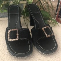 VS black suede leathers sandals Tawnee - $27.08