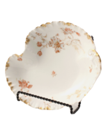 Limoges Haviland Fluted Bowl  Pink Floral With Gold 10 by 8 Inches Excel... - $406.36 MXN