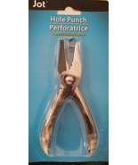Paper Single Hole Punch Round 1/4&quot; Hand Punch w Catcher - £2.36 GBP