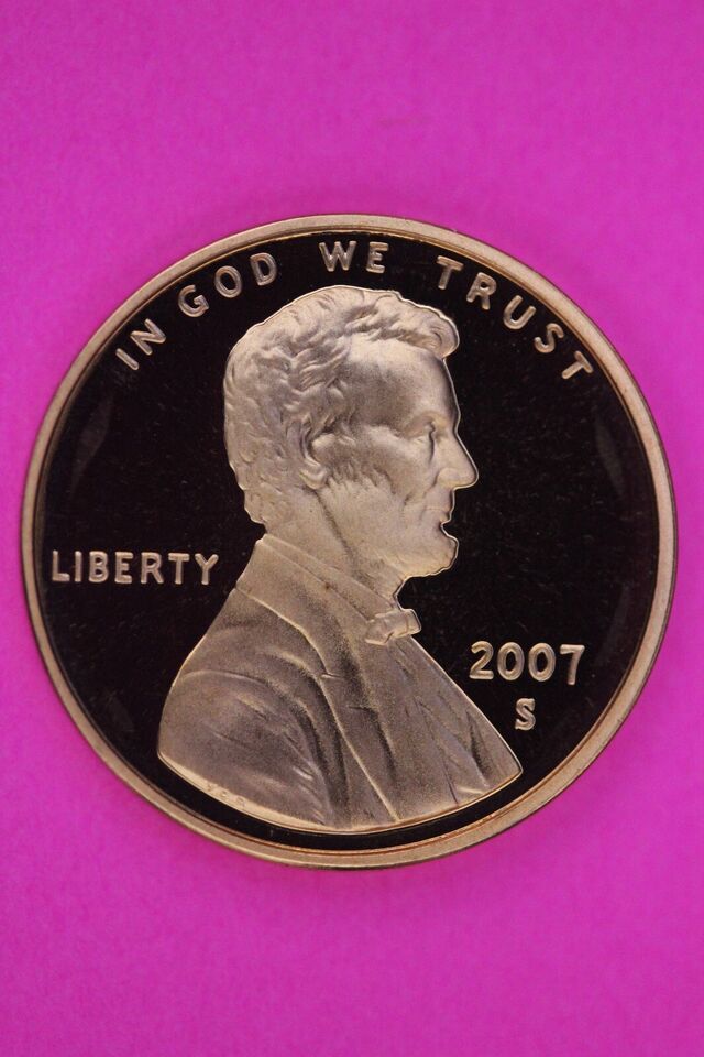 Gem Proof 2007 S Ultra Deep Cameo Lincoln Memorial Cent Same Coin In Pic... - $9.99