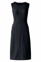 Lands End Women&#39;s Petite Sleeveless Ponte Sheath Dress Black New - €34,98 EUR