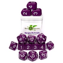 Role 4 Initiative 15-Set Opaque Dark Purple with White with Arch&#39;d4 - £16.85 GBP
