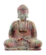 Meditating Buddha Volcanic Stone Statue and Incense Burner! - €27,80 EUR