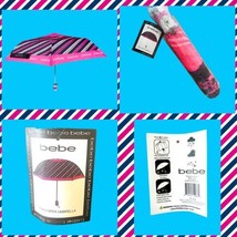 Bebe Umbrella NWT Pink &amp; Black MSRP $40 - $29.69
