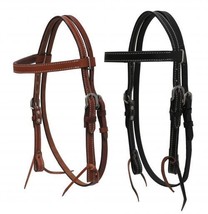 Western Small Pony Size Leather Horse Bridle w/Split Reins Black or Medi... - £20.97 GBP