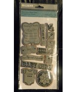 TPC Studio Beautiful Baby Girl Birth Announcement Rubber Cling Stamps-New - €8,52 EUR
