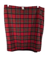 Talbots Plaid Skirt Size 20W Plus Womens Wool Blend Shimmer Christmas Si... - $69.30