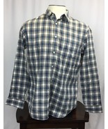 Banana Republic Button Up Long Sleeve Shirt Men&#39;s Large soft wash plaid - $289.36 MXN