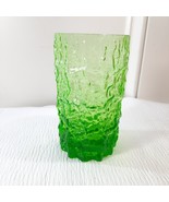 Vintage Selezione IVV Italian Crystal Glacier Ice Bark Glass Tumbler gre... - $55.34 CAD