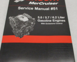 2012 Mercury Mercruiser #51 Service Manuel 5.0 5.7 6.2 Gas Moteurs 90-87... - $89.82