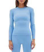 Halfdays Women&#39;s Johnson Baselayer Top Forget Me Not Blue Size XL Stretch - $49.99