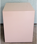 Mid-Century Modern Vintage Tan Cube Accent Table - $197.01