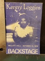 KENNY LOGGINS - OCTOBER 13, 1979 ORIGINAL USED CONCERT TOUR CLOTH BACKST... - £9.64 GBP