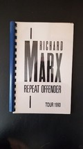 Richard Marx - Vintage Original JAN/FEB 1990 Tour Band Crew Only Tour Itinerary - £28.97 GBP