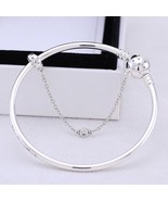 LIMITED EDITION 925 Sterling Silver Moments True Uniqueness Clasp Bangle  - $44.54 CAD+
