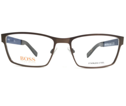 Hugo Boss Eyeglasses Frames BO 0204 7XL Brown Blue Rectangular 54-17-140 - £55.06 GBP