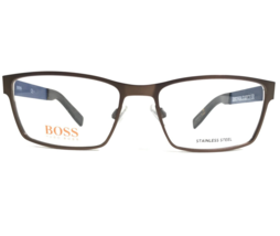 Hugo Boss Eyeglasses Frames BO 0204 7XL Brown Blue Rectangular 54-17-140 - £56.22 GBP