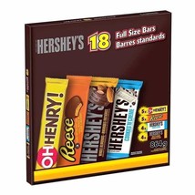 Hershey&#39;s 18 Full Size Bars Variety Pack 1.9lbs (Canadian Product) - £23.61 GBP