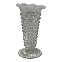 Vintage Anchor Hocking Moonstone Glass Bud Vase, 5.5" White Opalescent H... - $12.60