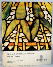 Christie’s Arts and Crafts, Art Nouveau and Art Deco Auction December 10, 1987 - £15.92 GBP