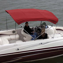 Shademate 80330 Red Bimini Top Polyester Fabric/Boot Only,4-Bow 8&#39;Lx54&quot;H... - $341.43