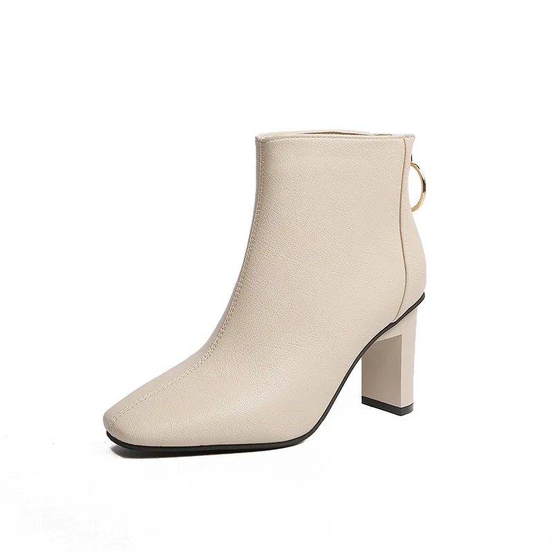 Spring Autumn    Women Zipper Soild Pointed Toe Thin Heel Shoes Soft Comfortable - £323.23 GBP