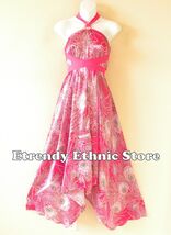 1D108 Versatile Peacock Silk Multi Wear Scarf Women Maxi Halter Dress Ma... - $24.90