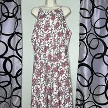 Chaps Women&#39;s 100 Cotton Halter Floral Midi Dress Size Xxl - £22.52 GBP