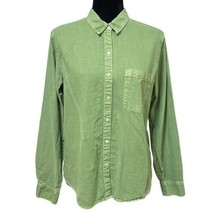 Universal Thread Green Classic Fit Linen Blend Button Down Shirt Size Medium - £11.78 GBP