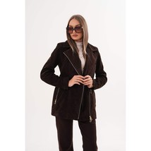 Vinci The Alessia Brown Leather & Fox Fur Women Jacket image 14