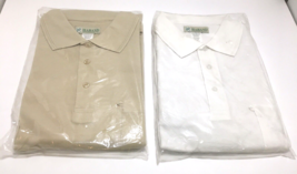 HABAND POLO SHIRTS (Lot of 2) NEW VINTAGE MEN&#39;S SIZE 2X Rugby Golf SHORT... - $61.74