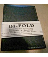 NEW GENUINE LEATHER BIFOLD Men&#39;s Wallet BLACK Leather - £11.04 GBP