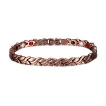 Magnetic Pure Copper Bracelets for Women 21cm Vintage Fish Chain Health Energy M - £26.21 GBP