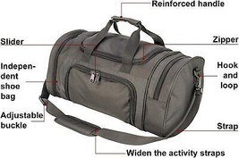 Tactical Travel Duffle Bag with Shoes Compartment Weekender Bags Carry O... - $46.66