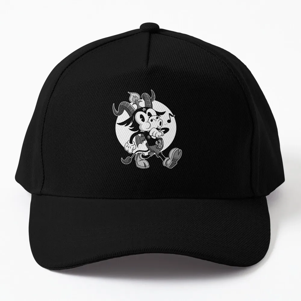 Blackcraft Atheist Satan Baphomet goat Retro Cartoon Lucifer Cap Hat - $13.99