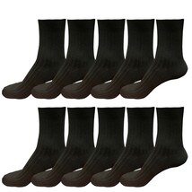 Lot 10 pairs Mens Classic Fashion Cotton Casual Solid Crew Dress Socks Size 6-10 - £13.83 GBP