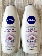 Nivea Care &amp; Cashmere Extract Orchid Perfume Moisture Body Wash 25.36 oz - 2 PK - £14.21 GBP