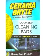 5 cooktop CLEANING PADS for Ceramic &amp; Glass Cook Top cleaner CERAMA BRYT... - $391.76 MXN