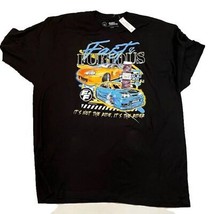 NWT Fast &amp; Furious Graphic Print  Men&#39;s Normcore Classic Black T-Shirt S... - $17.99