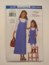 Butterick 5640 Sewing Pattern Mother &amp; Daughter Matching Jumpers Size Os - £6.81 GBP