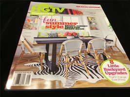 HGTV Magazine July/August 2022 Fun Summer Style, 8 Little Backyard Upgrades - £7.84 GBP