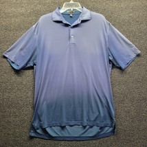 Peter Millar Summer Comfort Blue Hombre Polo Soft Stretch Men&#39;s Sz M - £26.52 GBP