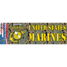 U.S Military United States Marines Bumper Sticker (3-1/2&quot;X10&quot;). - £6.64 GBP