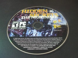 Hidden Secrets: The Nightmare (PC, 2008) - Disc Only!!! - $4.81