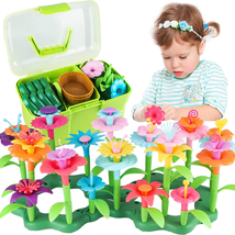 Flower Garden Building Toy Educational Activity Stem Toy(130 PCS) Age 3-6 - £34.22 GBP
