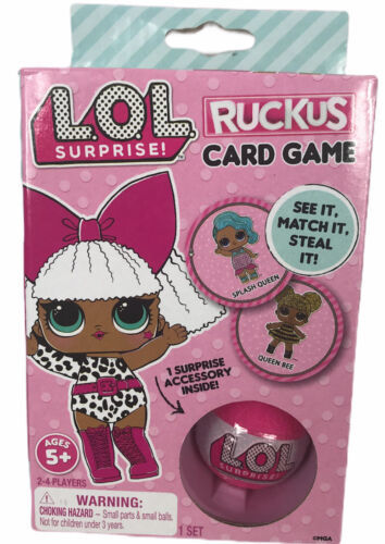 LOL Surprise Ruckus Card Game 2-4 players Ages 8 & up Accessory Inside NEW MIP - $16.73