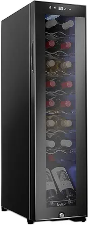 Ivation 16 Bottle Compressor Wine Cooler Refrigerator w/Lock | Large Fre... - $444.99