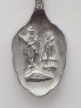 Collector Souvenir Spoon USA Massachusetts Plymouth Mayflower II 1620 Settlers - £12.05 GBP