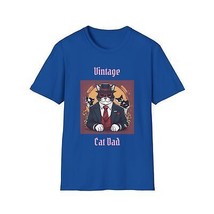Vintage Cat Dad Soft style T-Shirt - £14.64 GBP+