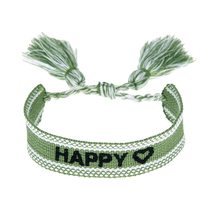 Gifts Woven Rope Friendship Letter Embroidery Braided Tassel Bracelet Braided Br - £8.71 GBP+